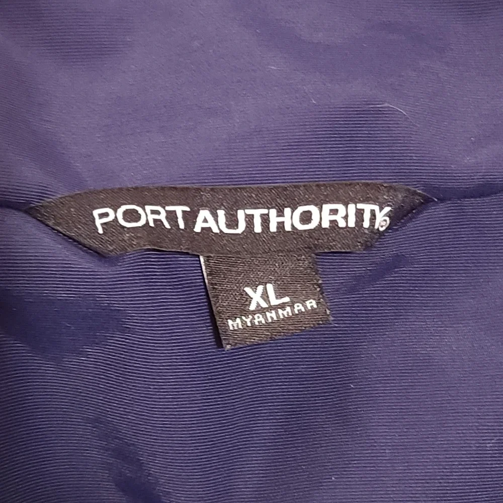 Port Authority Fleece Lined Windbreaker Jacket Men's‎ XL Willdan Logo Navy